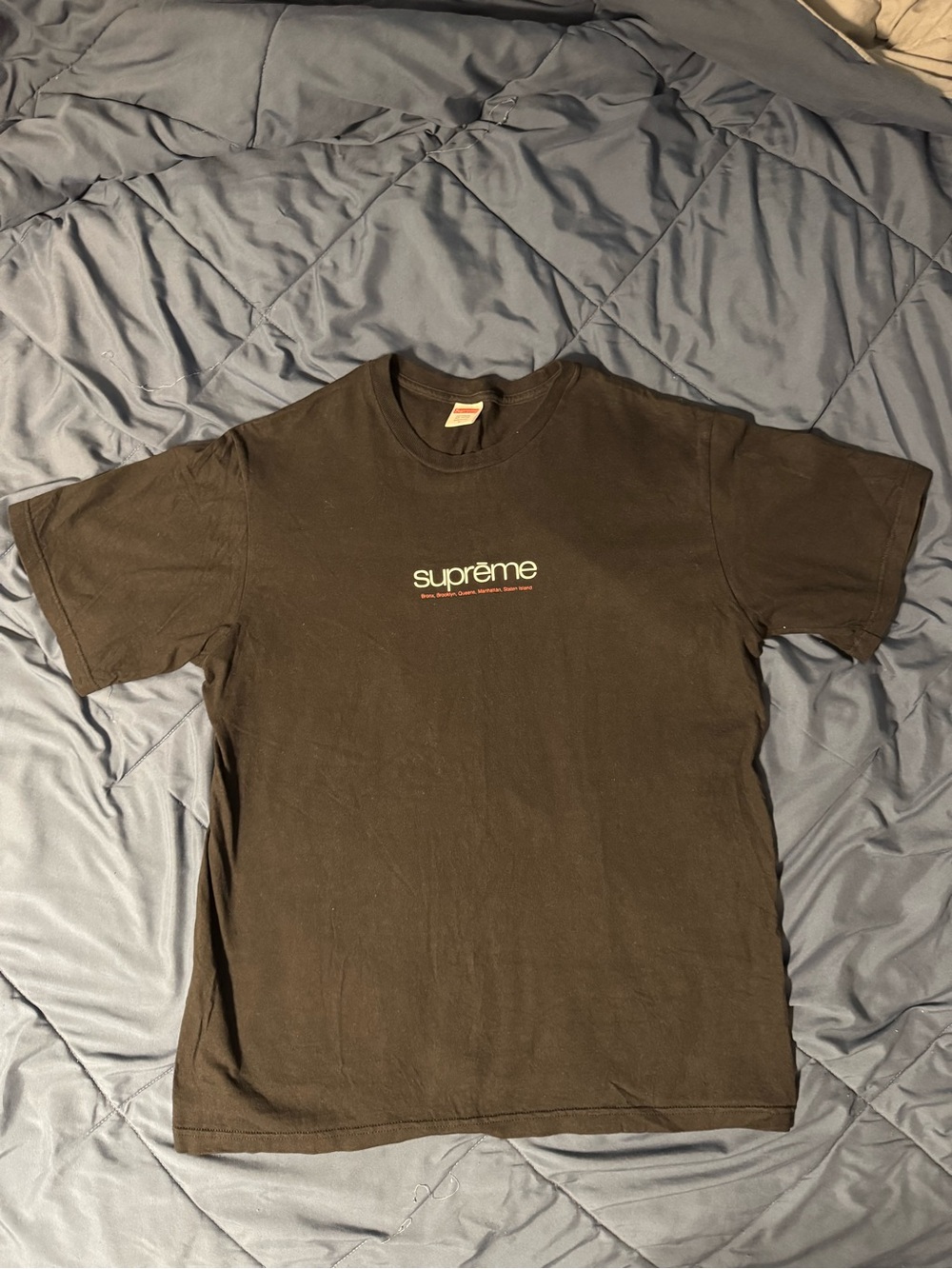 Supreme Black 5 Borough Tee
